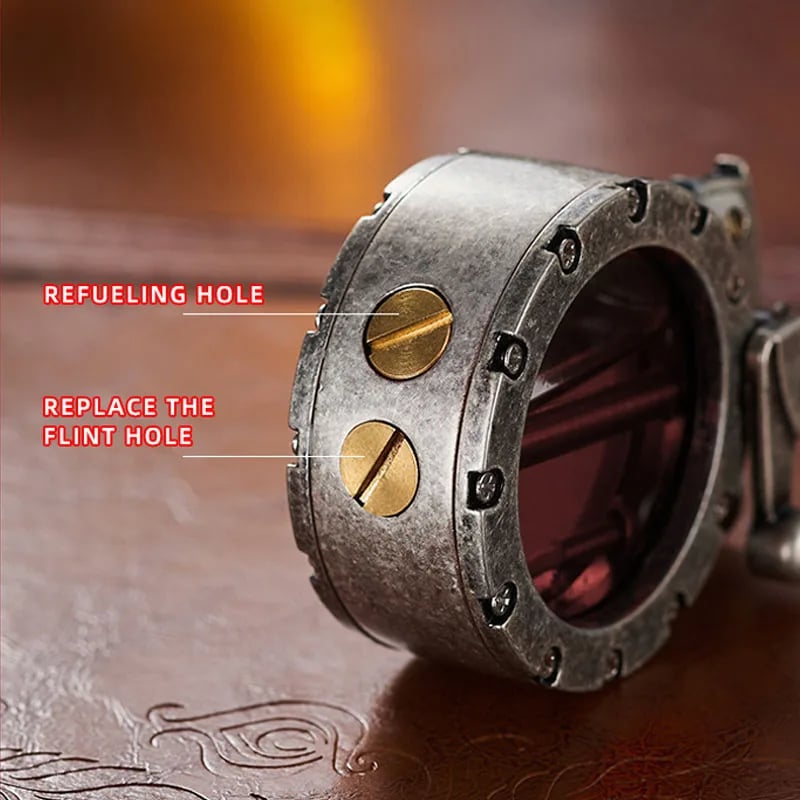 Diy Retro Metal Rocker Kerosene Windproof Lighter 9628526215470-1