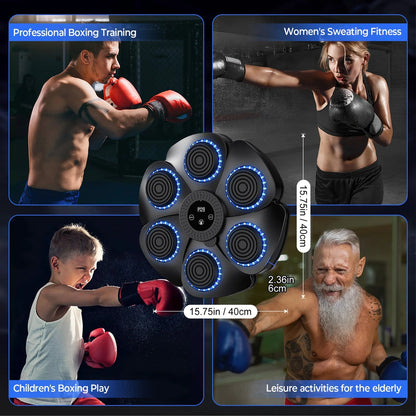 Music Boxing Pad with Targeting Features – Ultimate Punch Machine for Boxing Fitness