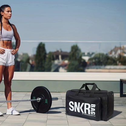 Spacious Sports Travel Gym Bag With Shoe Compartment Shoulder Strap