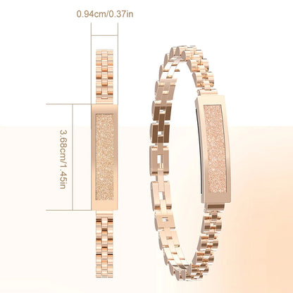Smart Chain Bracelet for Women – Bluetooth Fitness Tracker with Activity & Wellness Features, Multi-Sport Modes for Android & iOS