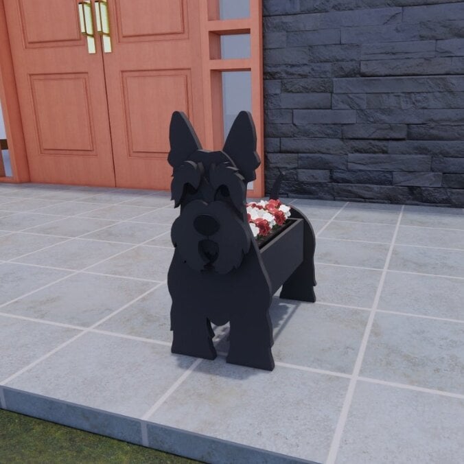 Adorable Dog Shaped Planter for Fun and Charming Garden Decor 15051841143110-1