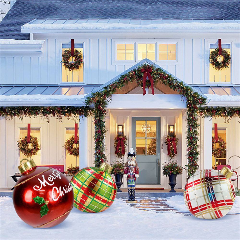 Outdoor Christmas PVC inflatable Decorated Ball 8652990284057-1