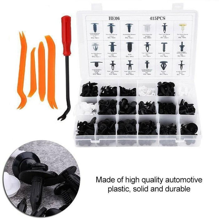 Universal Car Plastic Rivet Clip Fastener Assortment For Vehicle Repair 11425671708940-1