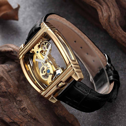 Transparent Automatic Mechanical Skull Luxury Gear Watch 9699766108462-1