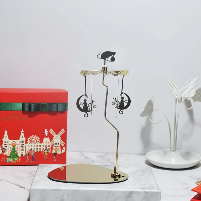 Romantic Thermal Rotating Candle Holder Stainless Steel Home Decoration 9539189113134-1