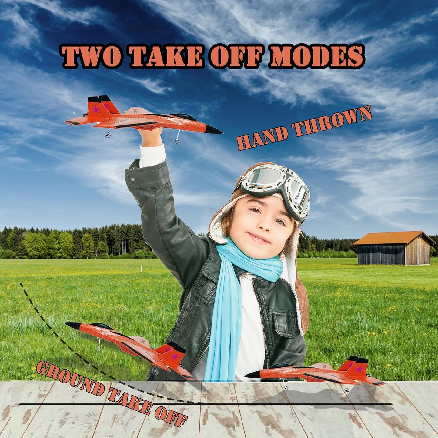 Remote Control Foam Jet Airplane Twin Motor Flying Toy 8644828364957-1