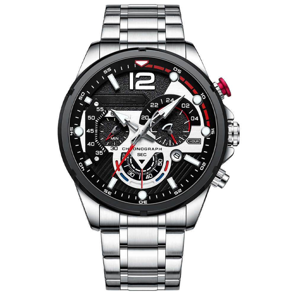 Classic Quartz Wrist Watch For Men With Night Glow Display 9207488774425-1