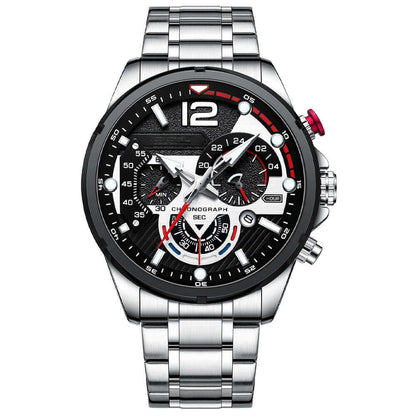 Classic Quartz Wrist Watch For Men With Night Glow Display 9207488774425-1