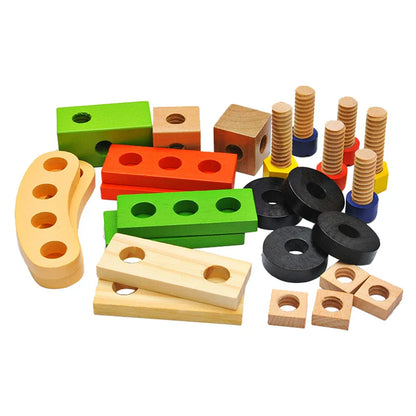 Wooden Tool Set for Kids’ Creative Building and Fine Motor Skills 10789009162574-1