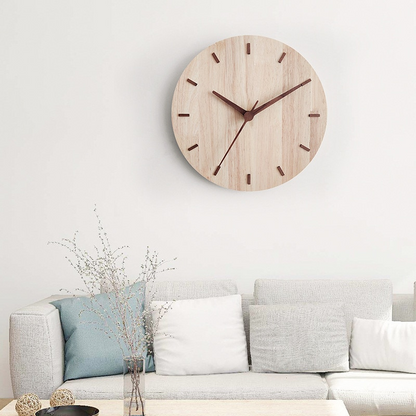Simple Elegance Wooden Wall Clock 9525965979950-1