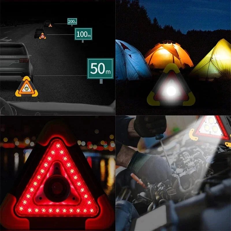 Triangular Led Emergency Light With Power Bank For Road Safety 14906057064774-1