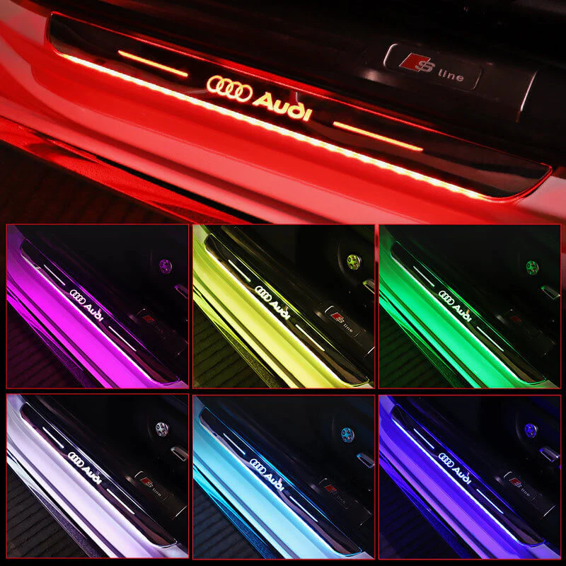Illuminated Car Door Sill Protector With Automatic Light Activation Feature 8670976672025-1