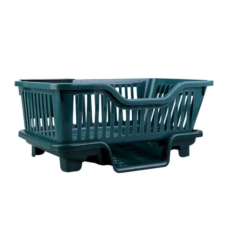 Double Layer Kitchen Dishes & Utensils Drying Organizer Rack 9638697435417-1