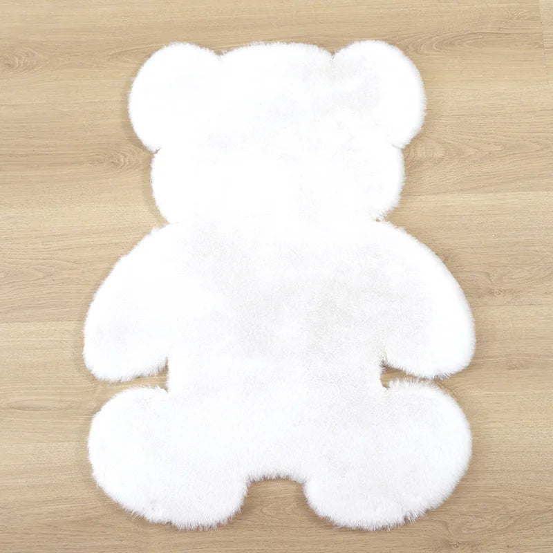 Rabbit Bear Plush Kids Room Rug Soft Washable Carpet 14815645204806-1