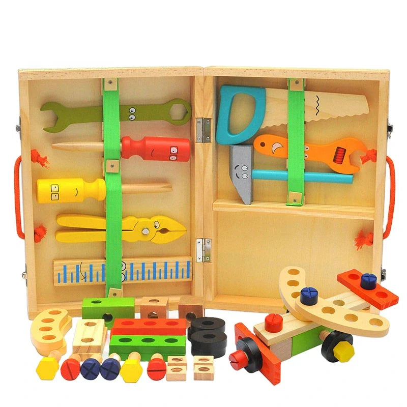 Wooden Tool Set for Kids’ Creative Building and Fine Motor Skills 10789009162574-1