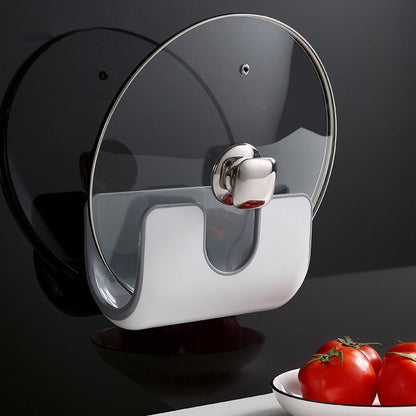 Wall Mounted Punch Pot Lid Rack For Kitchen Storage Organization 6851476914276-1