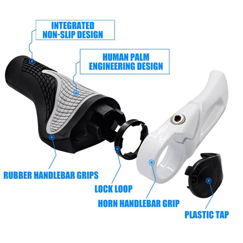 Ergonomic Bicycle Grips For Comfortable Riding Control And Hand Protection 6851426746468-1