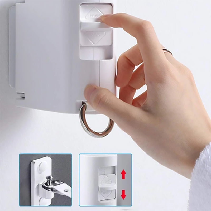 Punch Indoor Invisible Clothesline Retractable Rope For Hanging Laundry 6850484961380-1