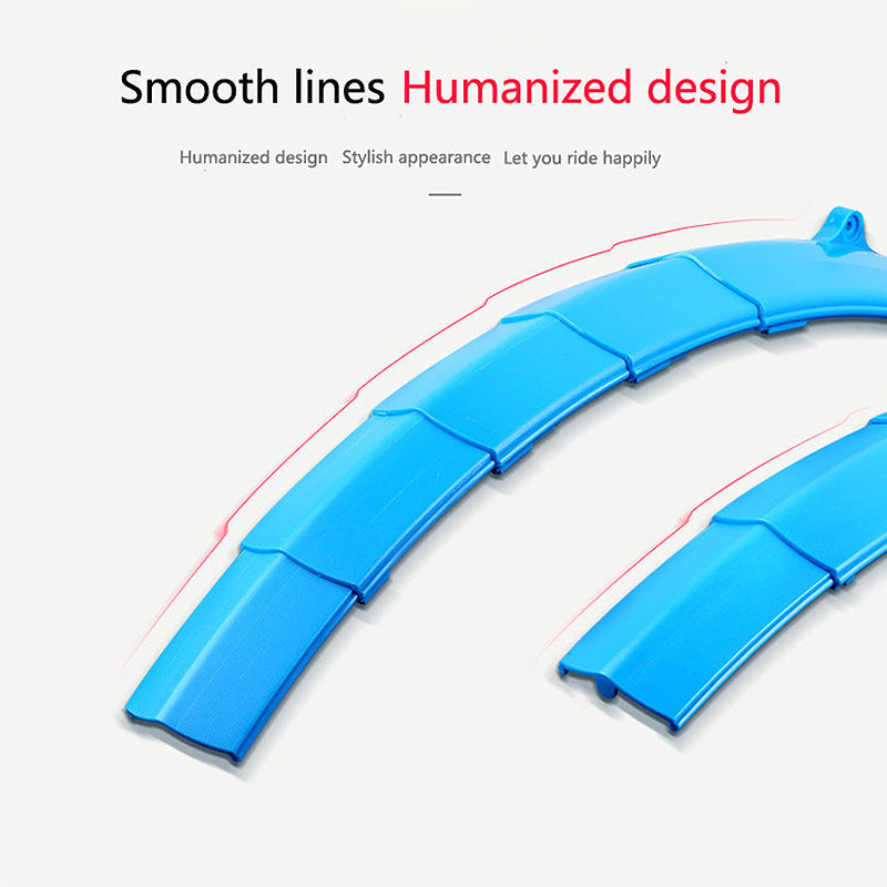 Bicycle Retractable Mudguard With Taillights 6851387326564-1