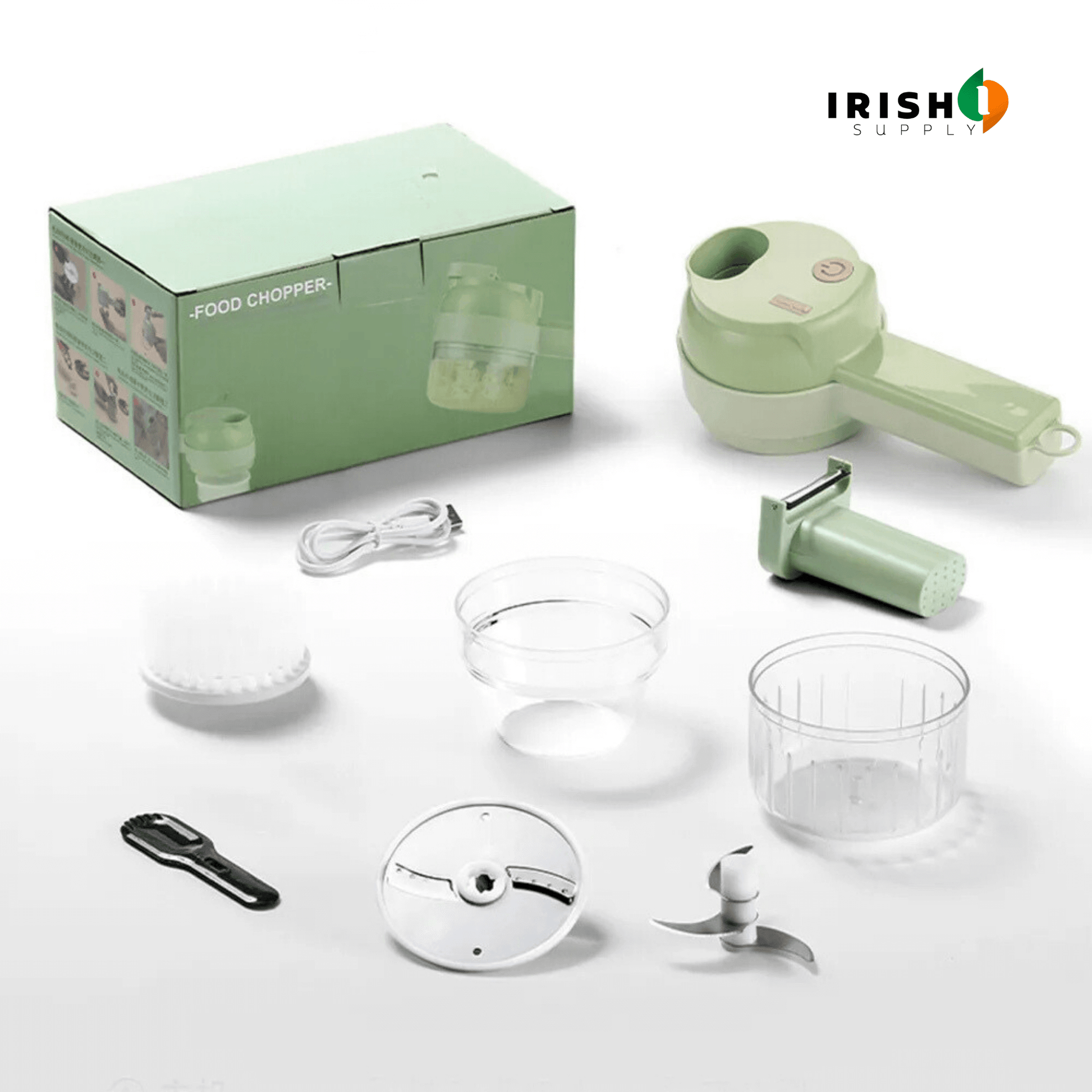 Effortless 4-in-1 Wireless Vegetable Slicer Peeler Chopper 8602952434010-1