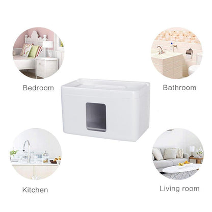 Wall Mounted Waterproof Paper Towel Holder For Convenient Bathroom Storag 6851515285604-1