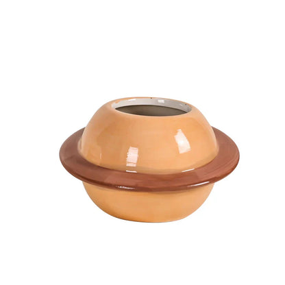 Mini Planet Shape Ceramic Succulent Flower Pot 14815617089862-1