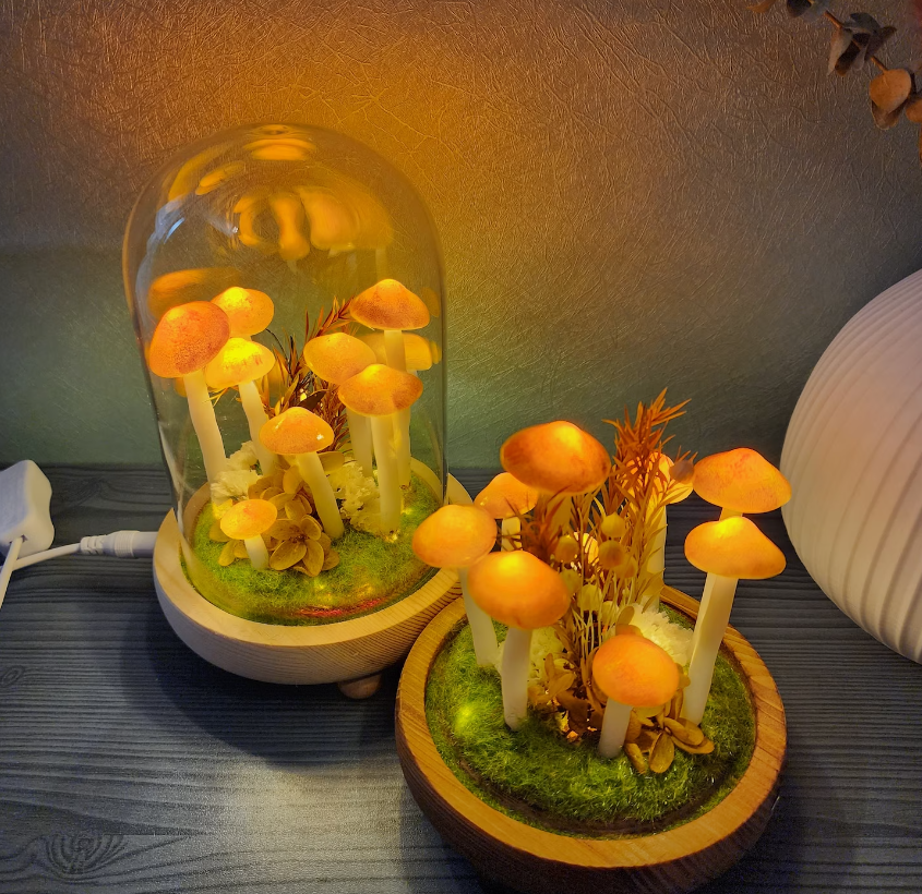 Original Night Light/Cute Retro Mushroom Night Light /Gift Light/Handmade mushroom lamp 8956800499993-1
