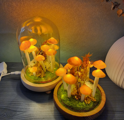 Original Night Light/Cute Retro Mushroom Night Light /Gift Light/Handmade mushroom lamp 8956800499993-1