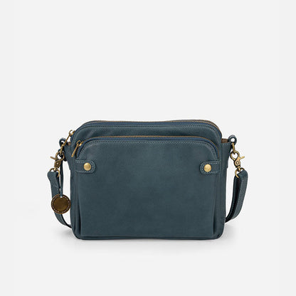 Three-Layer Leather Crossbody Shoulder & Clutch Bag 8490856546606-1