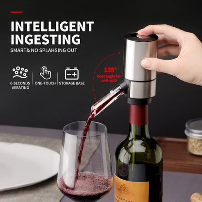 Automatic Electric Wine Aerator Dispenser For Smooth Flavorful Pouring 9652159611161-1