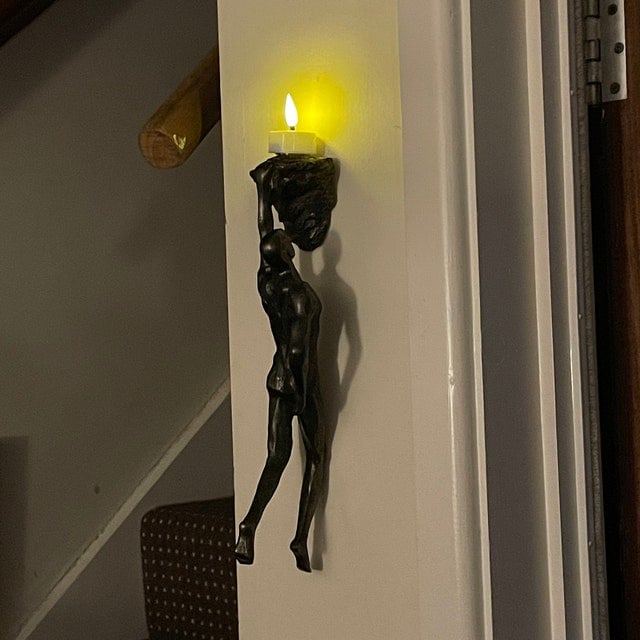 Wall Climbing Resin Sculpture Decorative Figure Home Hanging Decor 8496298688814-1