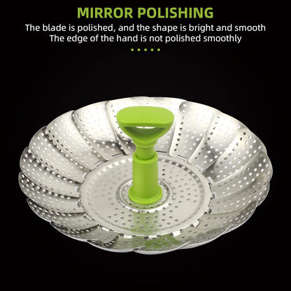 Stainless Steel Vegetable Steamer Basket 9551806267694-1