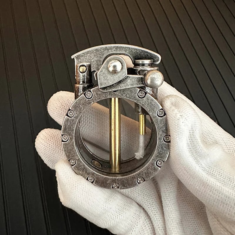 Diy Retro Metal Rocker Kerosene Windproof Lighter 9628526215470-1