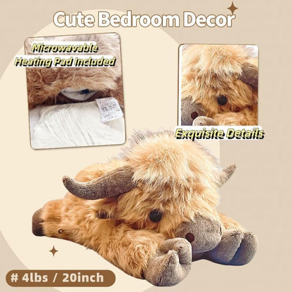 Cute Cartoon Highland Cow Cuddly Toy 12027783414078-1