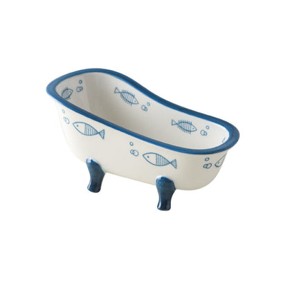 Vintage Ceramic Bathtub Bowl With Clawfoot Legs 11647634178316-1