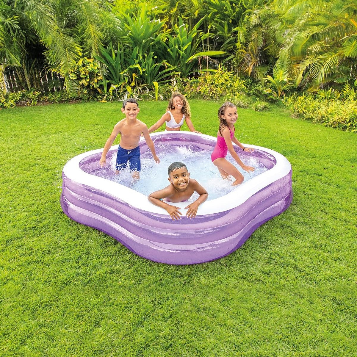 Inflatable Family Swim Centre Pool For Backyard Summer Water Fun 8349130260637-1