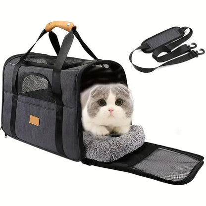 Airline-Approved Pet Carrier Bag – Breathable & Safe Travel Crate for Small Pets 9678290059606-1