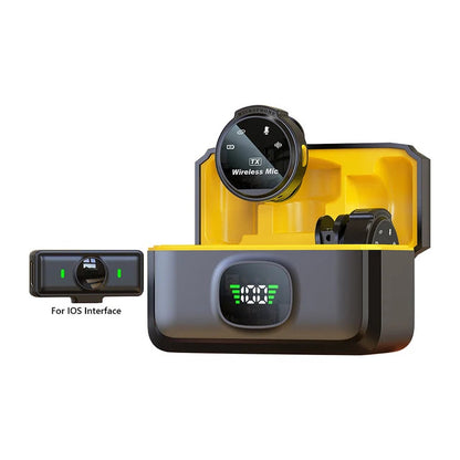 1 To 2 Wireless Lapel Microphone for USB-C  Camera 50m Range Noise Cancellation 400mAh Battery for Photography Vlog 9019503935708-1