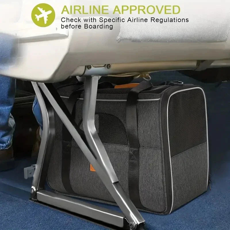 Airline-Approved Pet Carrier Bag – Breathable & Safe Travel Crate for Small Pets 9678290059606-1