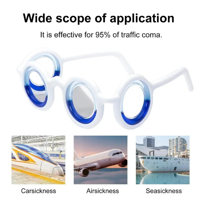 Anti-Dizziness Motion Sickness Glasses - Travel Relief (Pack of 2)
