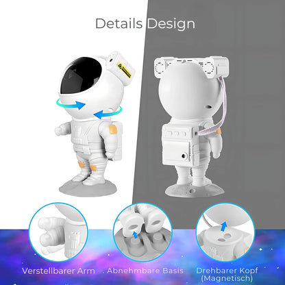 Astronaut Starry Sky LED Projector Lamp - Nightstand Lamp 9961777168717-1