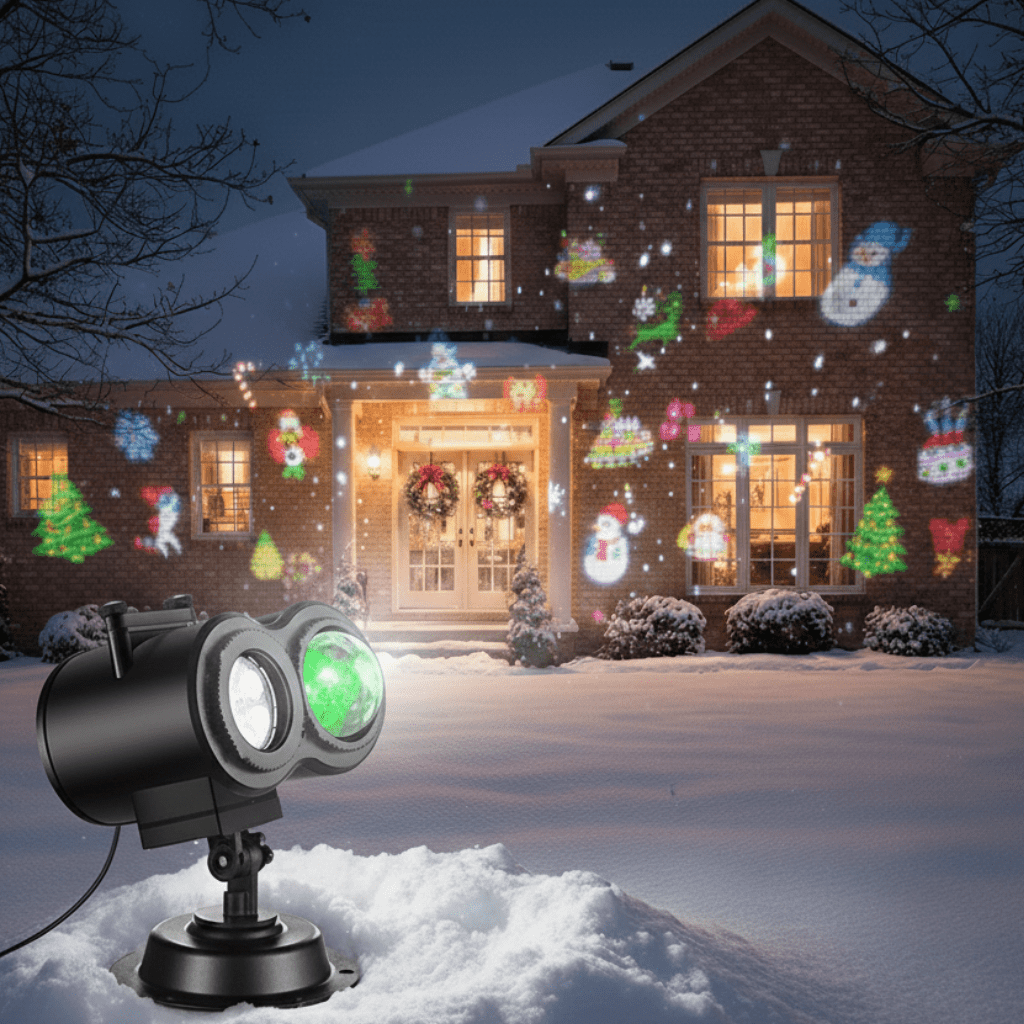 Outdoor Christmas Lights Projector With 16 Motifs 10598660440328-1