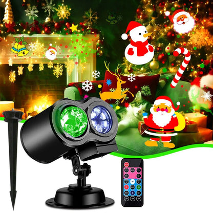 Outdoor Christmas Lights Projector With 16 Motifs 10598660440328-1