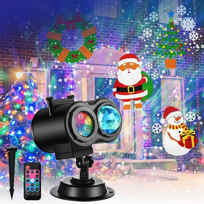 Outdoor Christmas Lights Projector With 16 Motifs 10598660440328-1