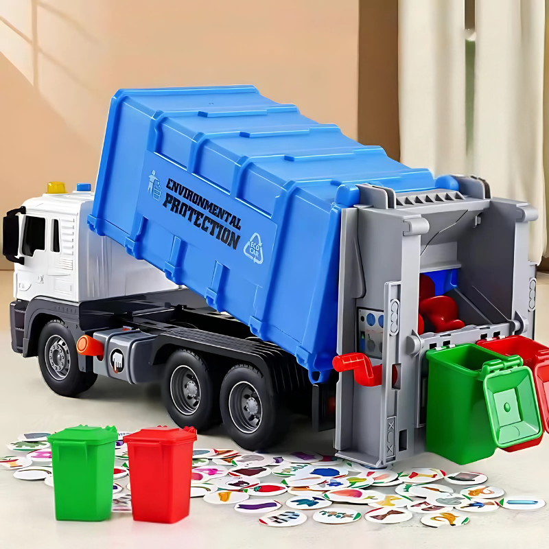 Educational Interactive Toy Garbage Truck With Lights & Sounds 15611636023645-1