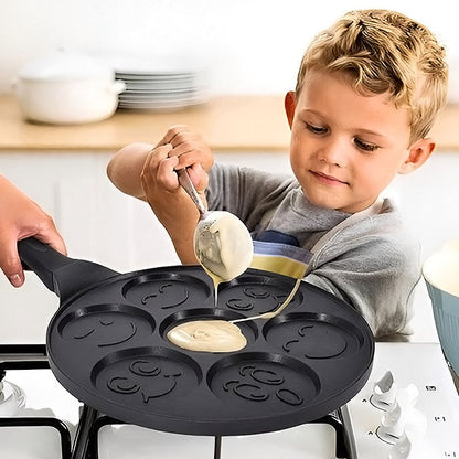 Nonstick Smiley Pancake Maker for Fun and Delicious Family Breakfasts 15101086040390-1