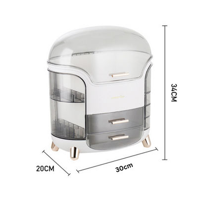 Elegant Makeup Organizer Box Portable Multi-Layer Cosmetic Storage Case 8681382084765-1