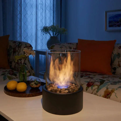 Modern Table Fireplace With Real Flames & Smokeless Bioethanol Firing 10373524881672-1