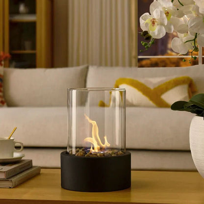 Modern Table Fireplace With Real Flames & Smokeless Bioethanol Firing 10373524881672-1