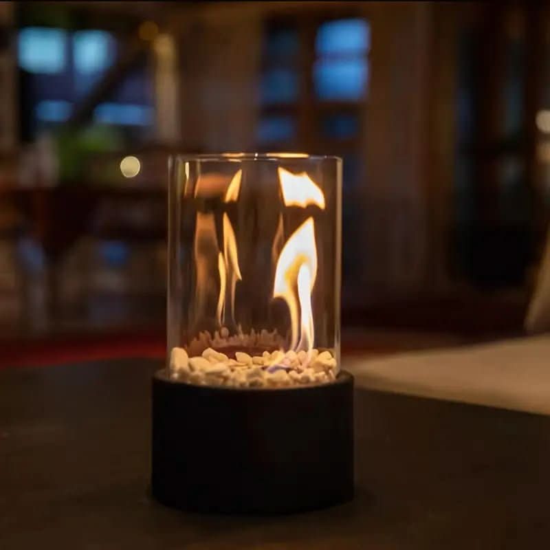 Modern Table Fireplace With Real Flames & Smokeless Bioethanol Firing 10373524881672-1